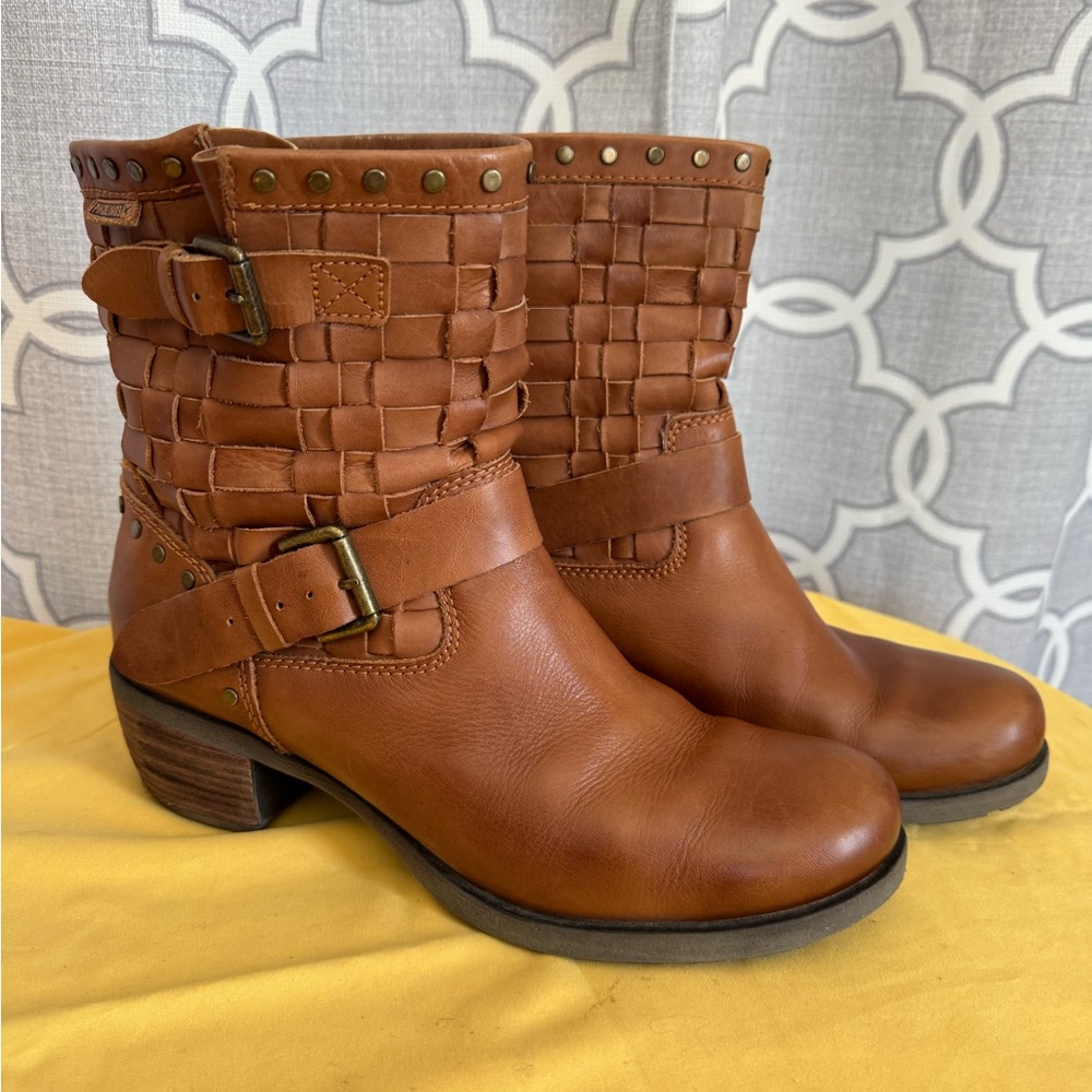 Women's Brown Leather Ankle Boots